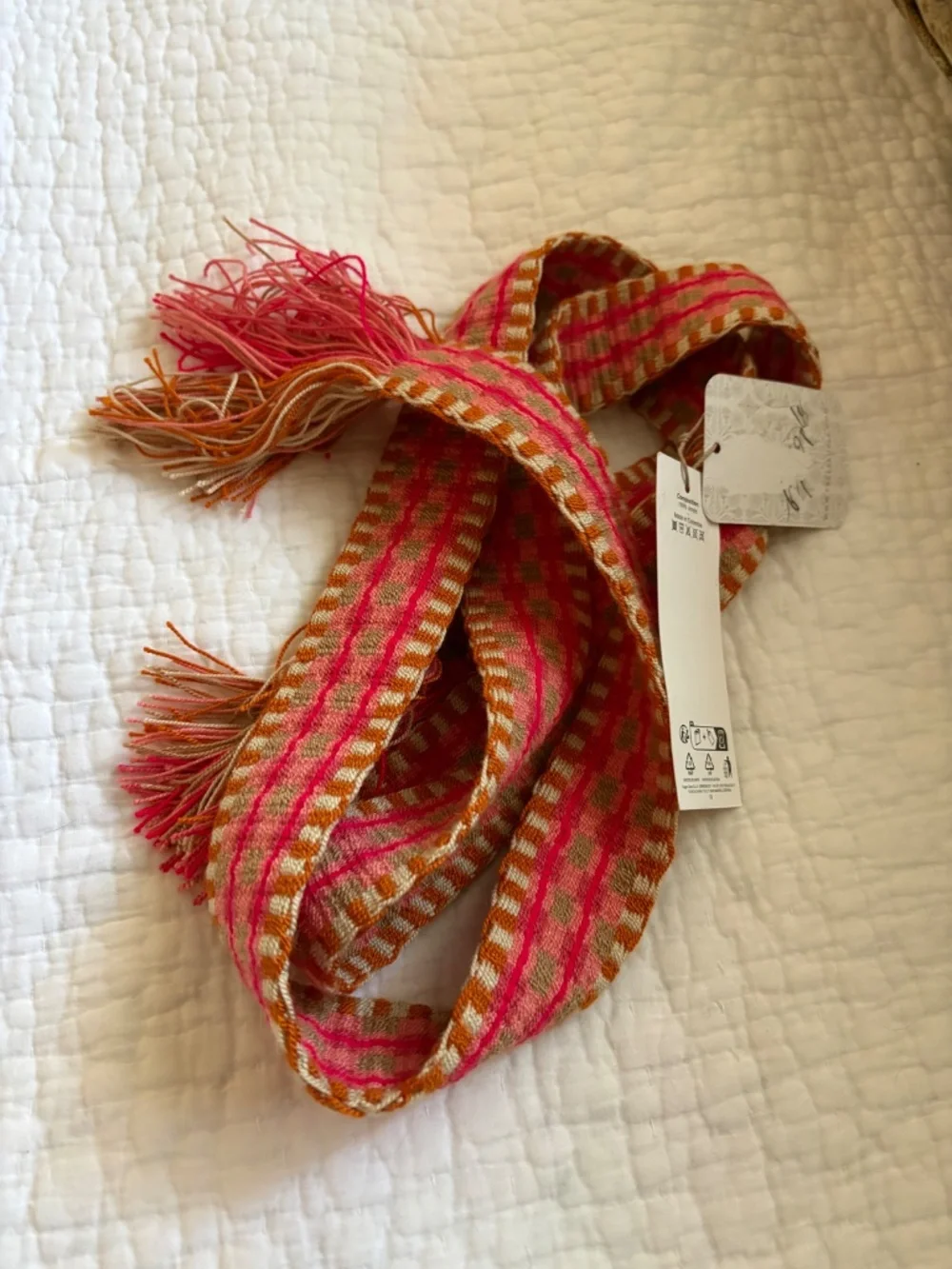 NWT $98 Free People Guanabana Wrap Belt O/S Sunset Combo